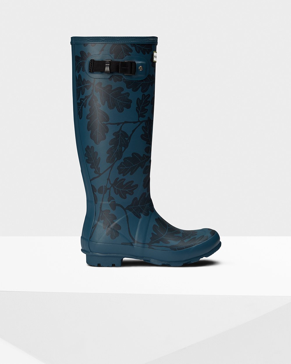 Bottes Hautes de Pluie Hunter National Trust Print Norris Field Femme Bleu SVCUEDY-09